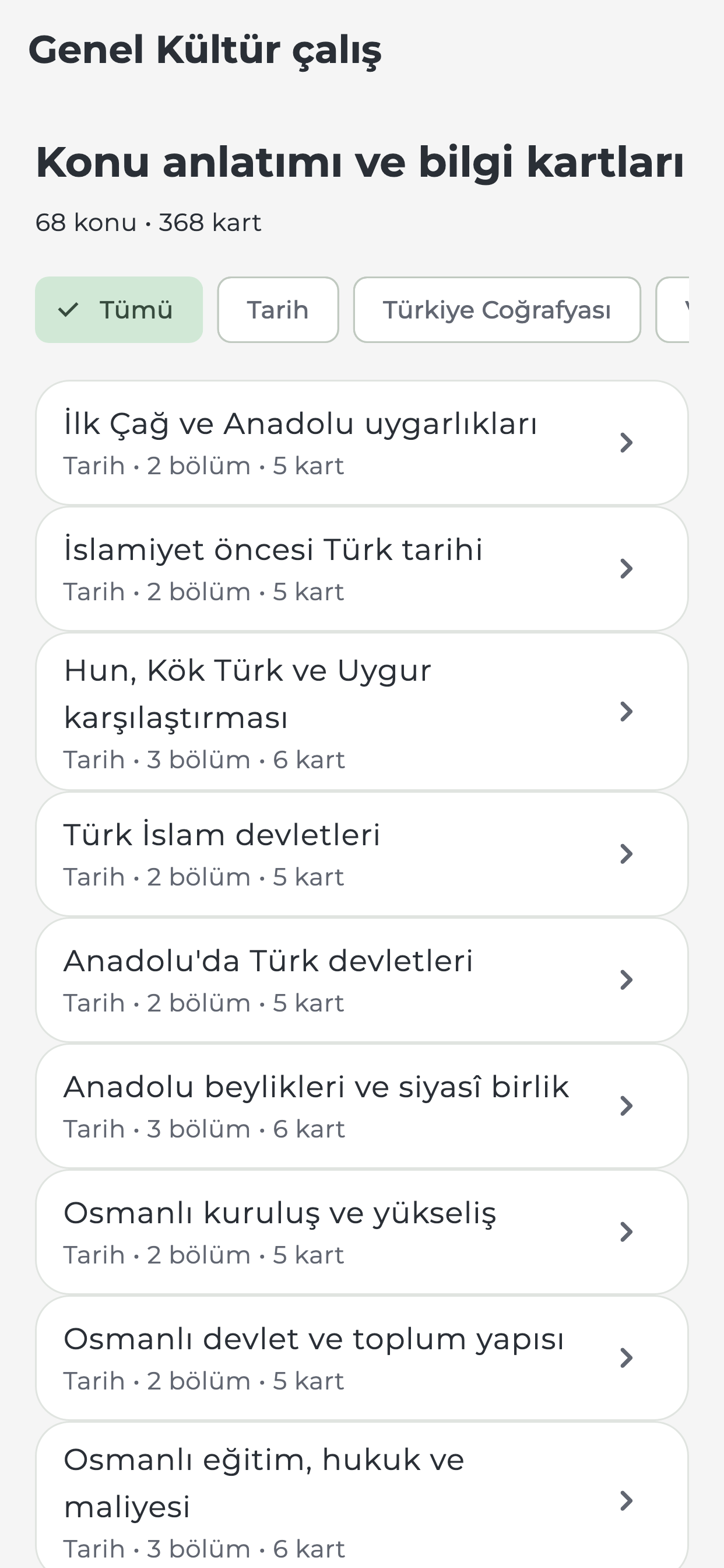 Netle general knowledge topic list and subject filters